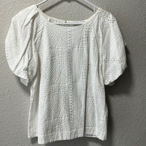 Gibson Latimer dress top with flare sleeves